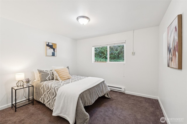 19520 Grannis Rd, Bothell, WA 98012 - carpeted bedroom with baseboard heating and baseboards