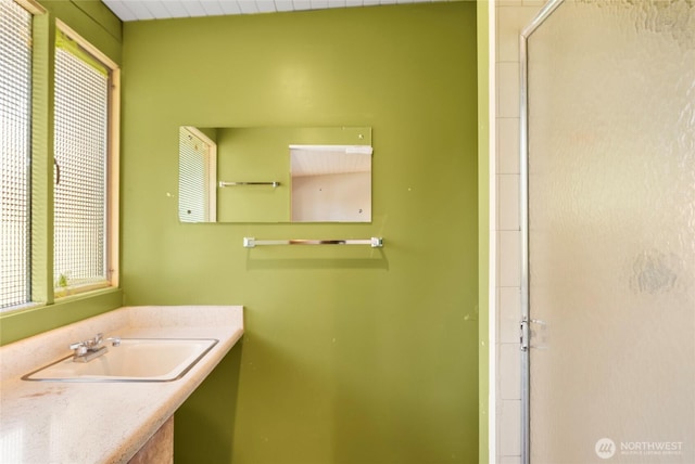 4728 86th Ave SE, Mercer Island, WA 98040 - full bathroom featuring a stall shower and vanity