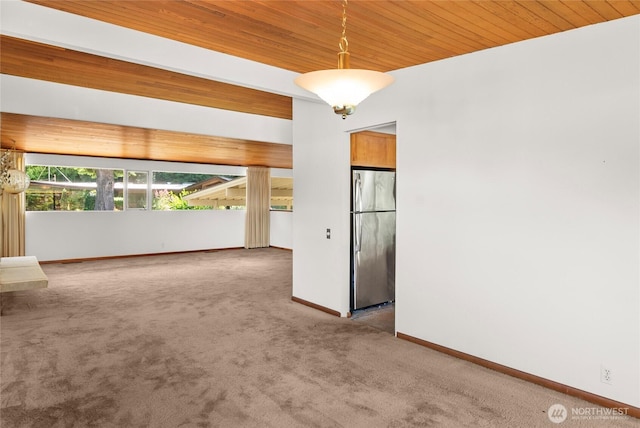 4728 86th Ave SE, Mercer Island, WA 98040 - empty room with wood ceiling and carpet