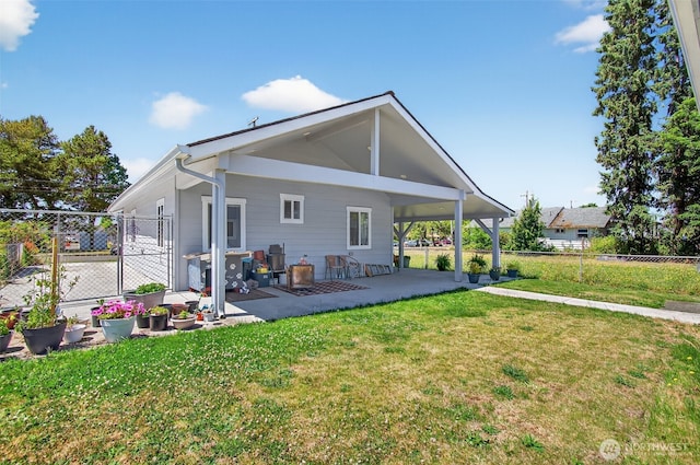 970 9th Ave, Longview, WA 98632 - back of house with a patio area and a fenced backyard