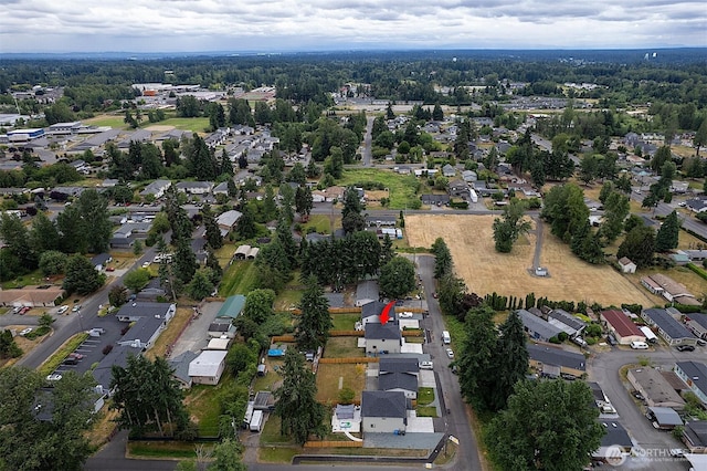 10111 12th Ave E, Tacoma, WA 98445 - aerial view of property's location with nearby suburban area