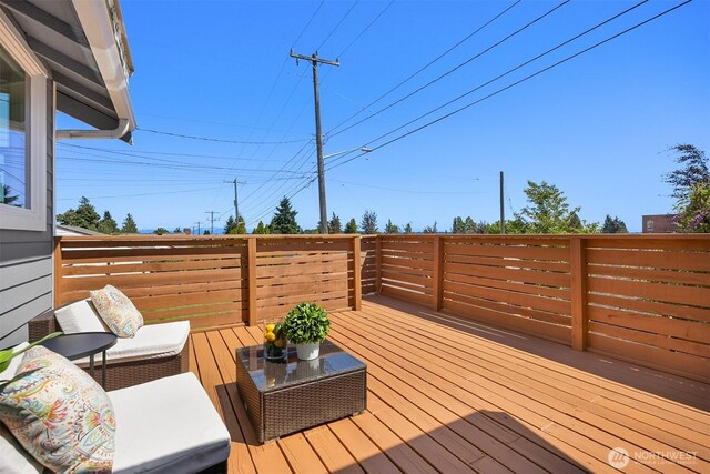 7554 34th Ave SW, Seattle, WA 98126 - view of wooden deck
