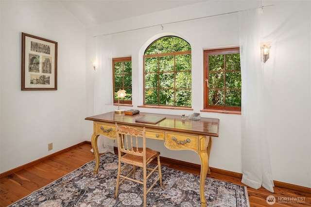 24917 Dockton Rd SW, Vashon, WA 98070 - office space with wood finished floors and baseboards