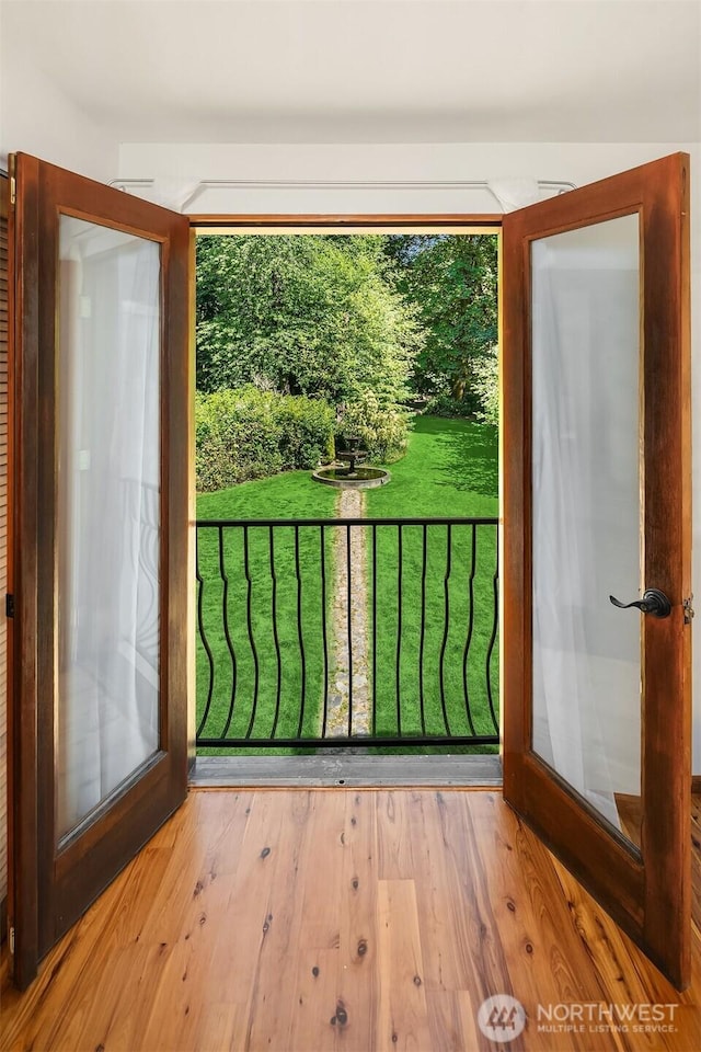 24917 Dockton Rd SW, Vashon, WA 98070 - doorway featuring wood finished floors