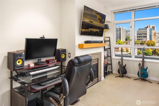 1420 Terry Ave Unit 1607, Seattle, WA 98101 - office featuring baseboards and carpet floors