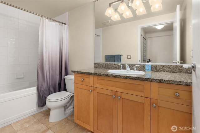 1420 Terry Ave Unit 1607, Seattle, WA 98101 - bathroom featuring vanity, tile patterned floors, and shower / tub combo