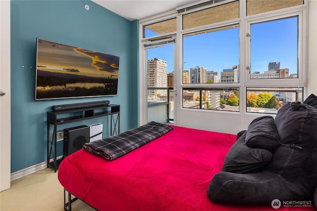 1420 Terry Ave Unit 1607, Seattle, WA 98101 - carpeted bedroom featuring baseboards