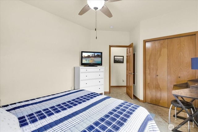 15203 148th Avenue Ct E, Orting, WA 98360 - bedroom with a closet and a ceiling fan