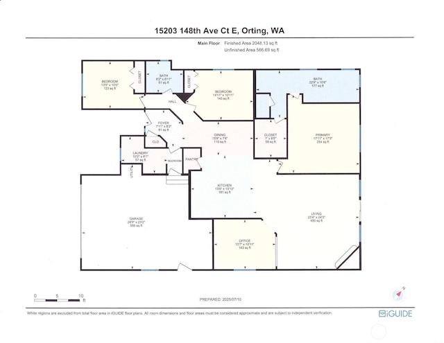 15203 148th Avenue Ct E, Orting, WA 98360 - view of property floor plan
