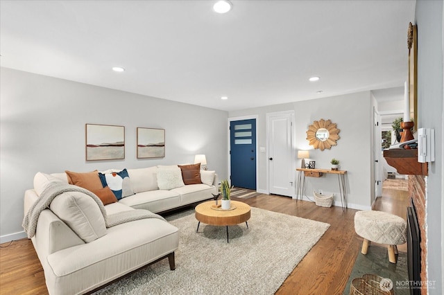 4301 1st Ave NW, Seattle, WA 98107 - living room with wood finished floors and recessed lighting
