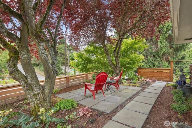 4301 1st Ave NW, Seattle, WA 98107 - fenced backyard featuring a patio