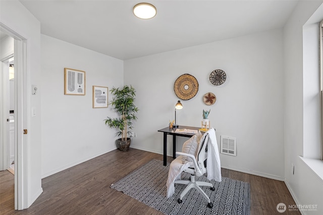 4802 Delridge Way SW, Seattle, WA 98106 - office featuring wood finished floors and baseboards