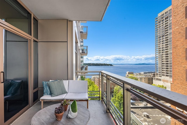 2033 2nd Ave Unit 703, Seattle, WA 98121 - balcony featuring a water view