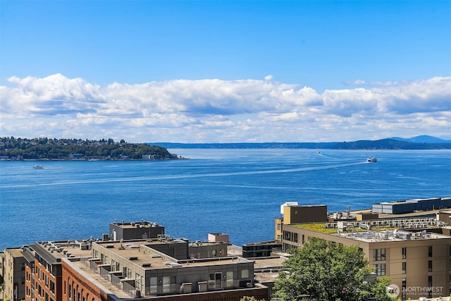 2033 2nd Ave Unit 703, Seattle, WA 98121 - water view featuring a mountain backdrop