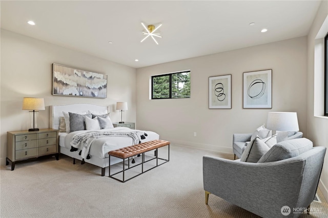 5515 108th Ave NE, Kirkland, WA 98033 - bedroom with light carpet and recessed lighting