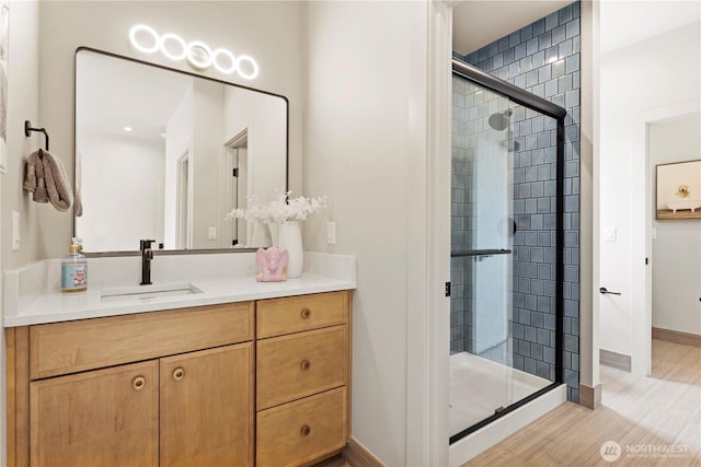 5515 108th Ave NE, Kirkland, WA 98033 - bathroom with vanity and a shower stall