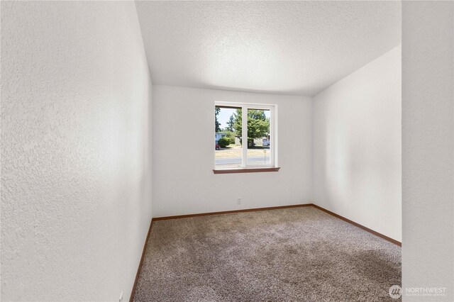12407 Prairie Ridge Dr E, Bonney Lake, WA 98391 - carpeted spare room featuring a textured ceiling and a textured wall