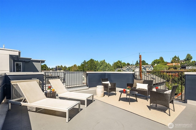 6042B 41st Ave SW, Seattle, WA 98136 - view of patio / terrace featuring an outdoor living space