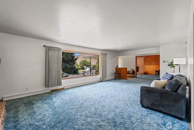 386 Mocliff Rd, Ephrata, WA 98823 - living room with a baseboard heating unit and carpet flooring