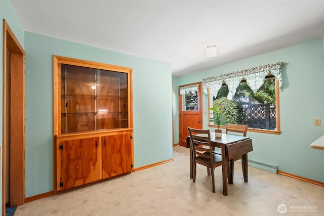 386 Mocliff Rd, Ephrata, WA 98823 - dining room with baseboard heating and baseboards