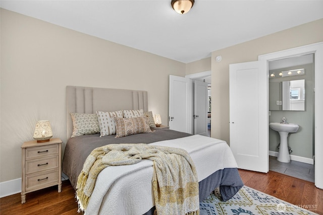 2318 F St, Bellingham, WA 98225 - bedroom featuring wood finished floors and ensuite bath