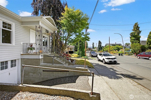 2318 F St, Bellingham, WA 98225 - view of asphalt street featuring sidewalks and street lights