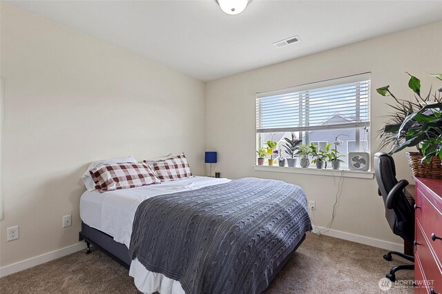 329 Holland Ave, Bellingham, WA 98226 - carpeted bedroom featuring an office area and baseboards