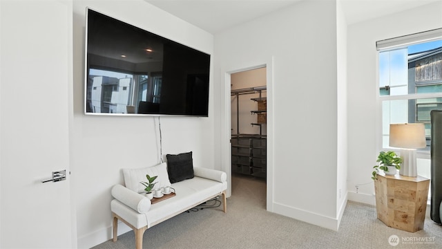 9608 NE 182nd Ct Unit D, Bothell, WA 98011 - living area with carpet floors and baseboards
