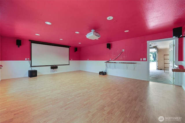 11636 25th Ave SE, Olympia, WA 98513 - cinema room featuring wood finished floors and recessed lighting