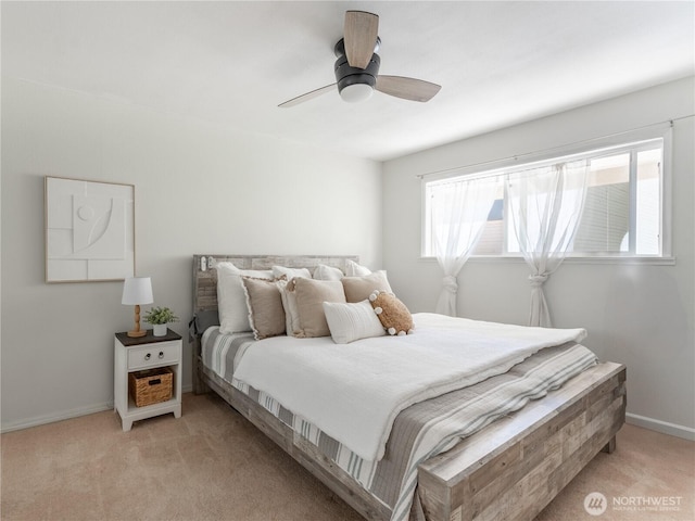 10 S Cove Ave Unit 21, Wenatchee, WA 98801 - bedroom featuring light carpet and ceiling fan