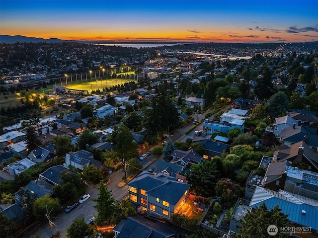 2542 12th Ave W, Seattle, WA 98119 - aerial view of property and surrounding area