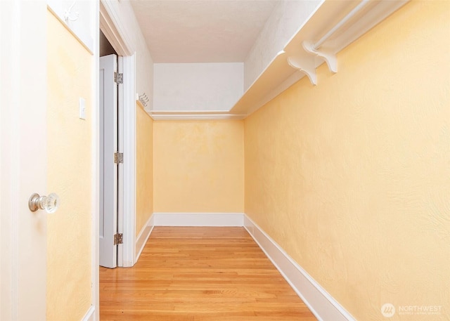 720 6th Ave Unit 206, Tacoma, WA 98405 - hallway with light wood finished floors and baseboards
