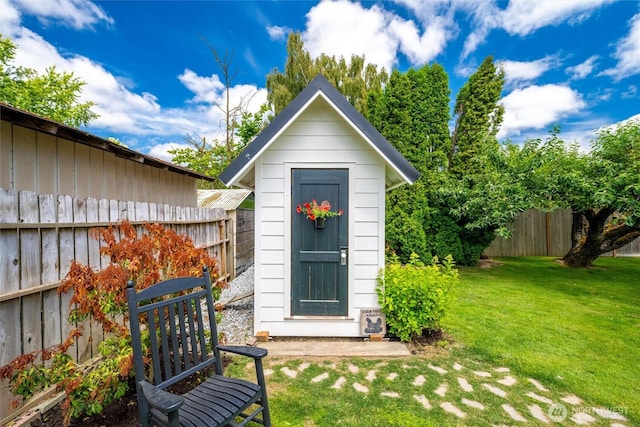 17371 Dunbar Rd, Mount Vernon, WA 98273 - view of shed featuring a fenced backyard