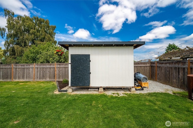 17371 Dunbar Rd, Mount Vernon, WA 98273 - view of shed featuring a fenced backyard
