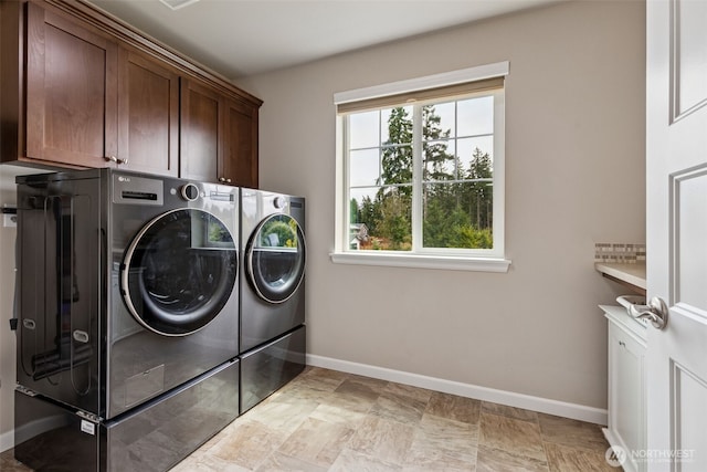 4921 Skylark St NE, Lacey, WA 98516 - washroom featuring cabinet space and washer and dryer