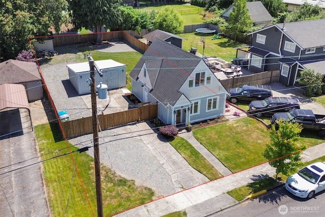 709 7th St SW, Puyallup, WA 98371 - aerial perspective of suburban area