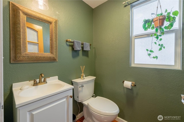 916 N 165th St Unit 7, Shoreline, WA 98133 - bathroom with vanity and a textured wall