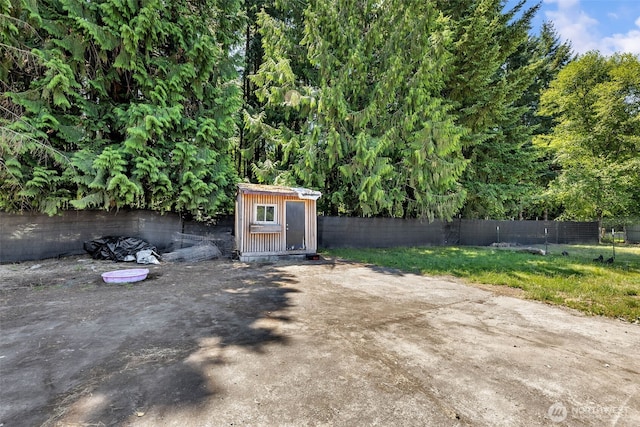 241B Foster Creek Rd, Toledo, WA 98591 - fenced backyard featuring a storage shed