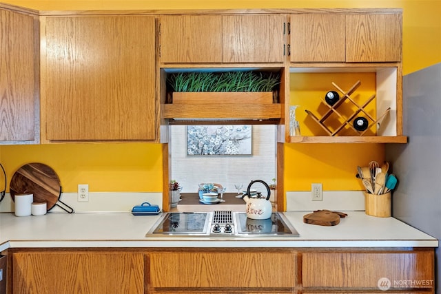 152 E Park Ln, Port Angeles, WA 98362 - kitchen featuring stovetop with downdraft and light countertops