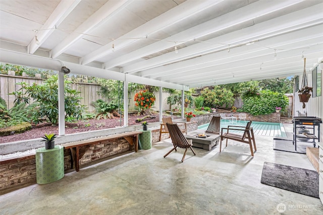 152 E Park Ln, Port Angeles, WA 98362 - fenced backyard with a fire pit and a patio