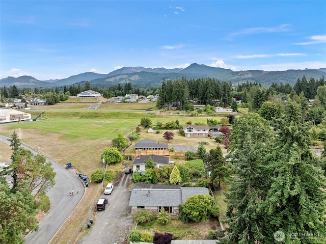 152 E Park Ln, Port Angeles, WA 98362 - drone / aerial view of a mountain backdrop