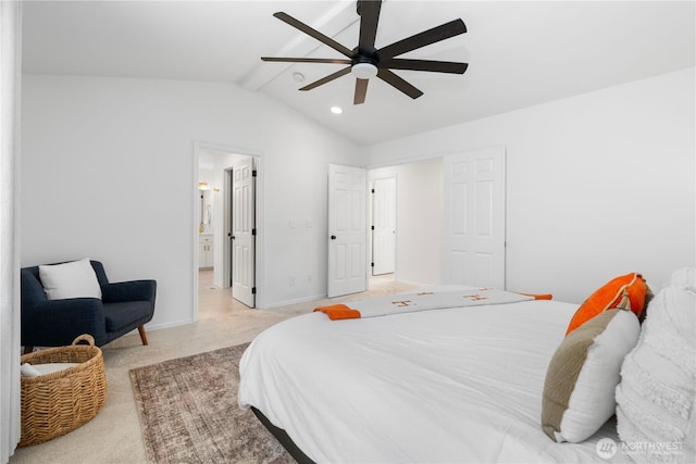 9220 NE 195th St, Bothell, WA 98011 - bedroom with light carpet, recessed lighting, and ceiling fan