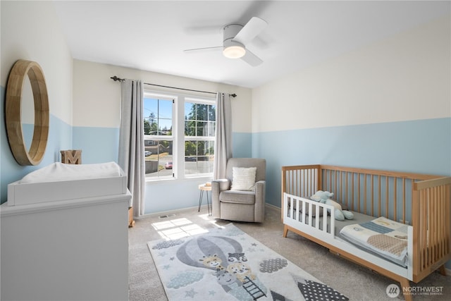 9220 NE 195th St, Bothell, WA 98011 - bedroom featuring carpet floors and ceiling fan