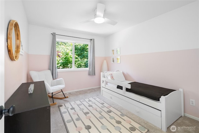 9220 NE 195th St, Bothell, WA 98011 - bedroom with carpet flooring and ceiling fan