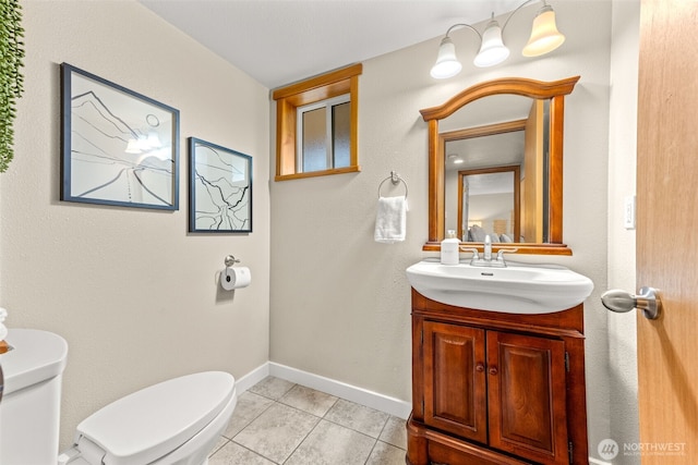407 Leber St NE, Orting, WA 98360 - bathroom featuring vanity and tile patterned flooring