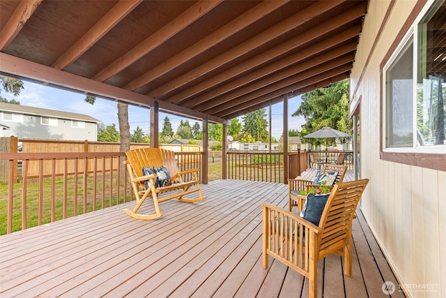 407 Leber St NE, Orting, WA 98360 - view of deck