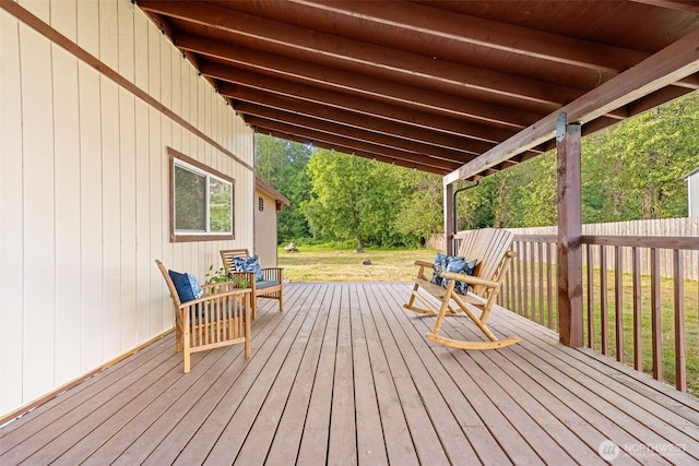 407 Leber St NE, Orting, WA 98360 - view of wooden terrace
