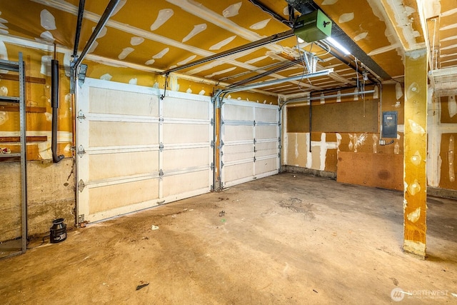 6808 NE 165th St, Kenmore, WA 98028 - garage featuring electric panel and a garage door opener