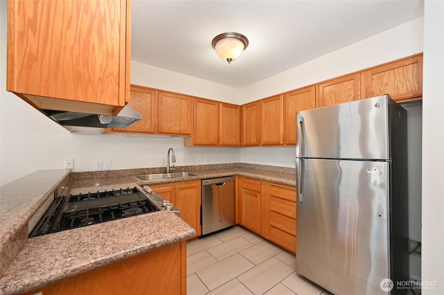 1255 NE 152nd St Unit 3, Shoreline, WA 98155 - kitchen with appliances with stainless steel finishes, light tile patterned floors, light countertops, and brown cabinetry