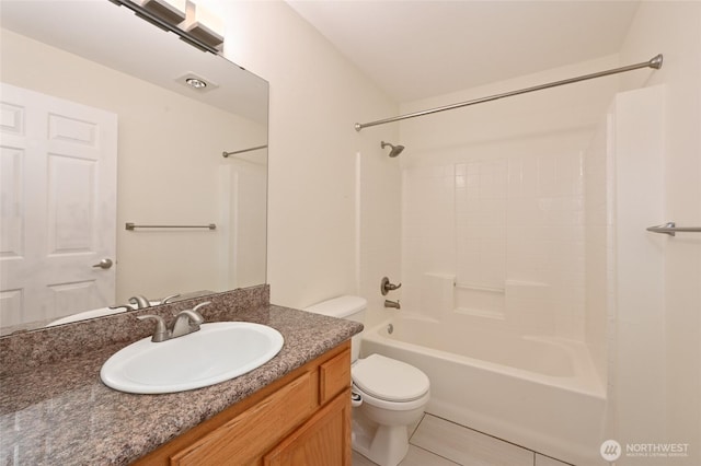 1255 NE 152nd St Unit 3, Shoreline, WA 98155 - bathroom with vanity,  shower combination, and tile patterned floors